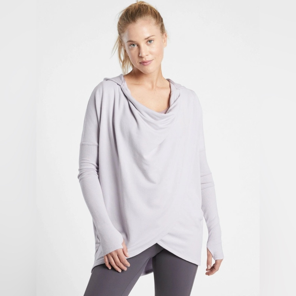 Athleta - Purana Wrap Hoodie - Grey - XS